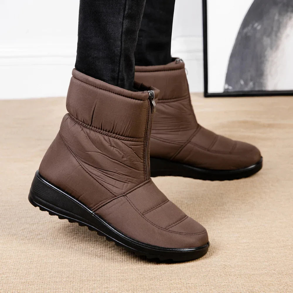 Weiche Stiefeletten Damen | Gepolsterte, Wasserdichte Winterstiefel