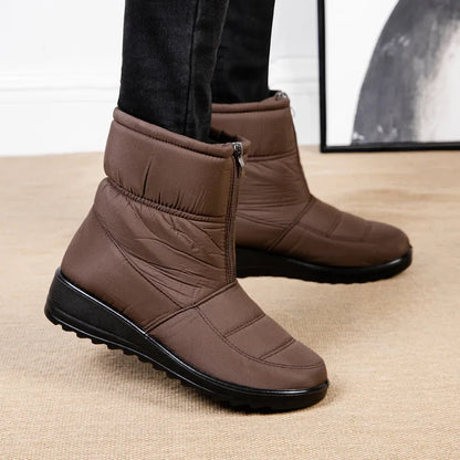 Weiche Stiefeletten Damen | Gepolsterte, Wasserdichte Winterstiefel
