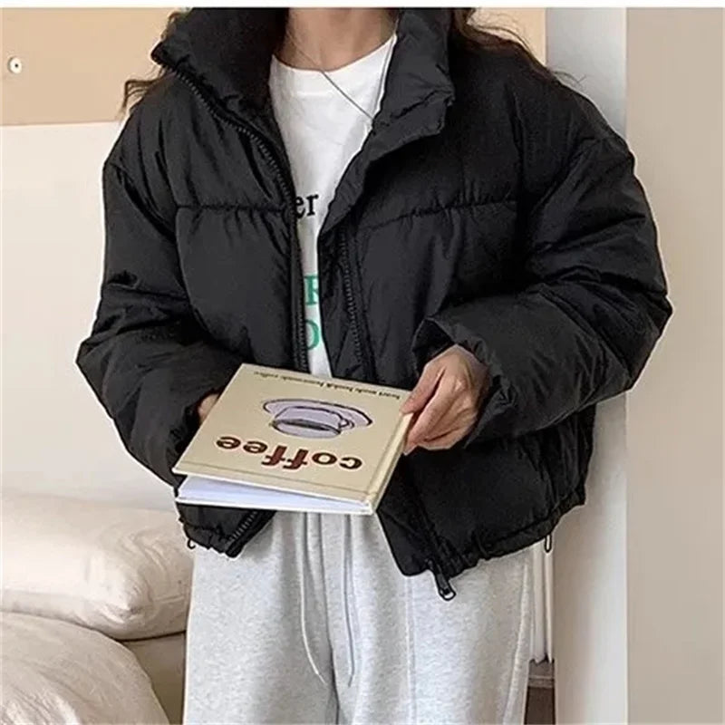 Frauen Pufferjacke Kurz Schnitt