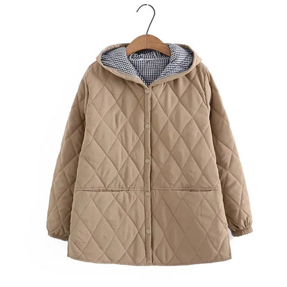 Winterjacke Damen Übergröße Baumwolle Warm
