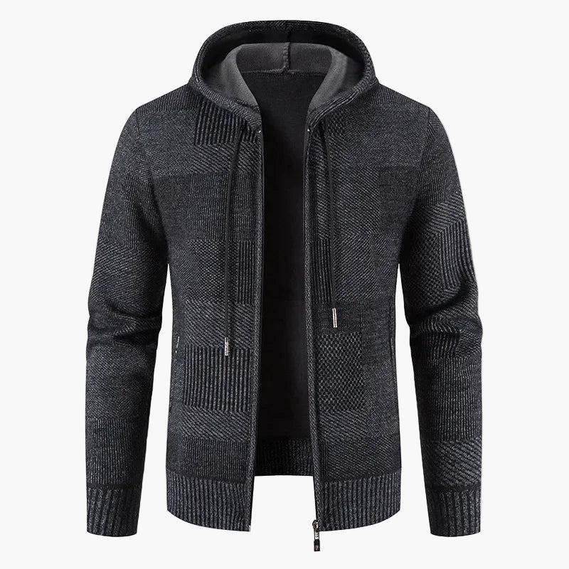 Strickjacke Mit Kapuze - Warme Winterjacke Damen