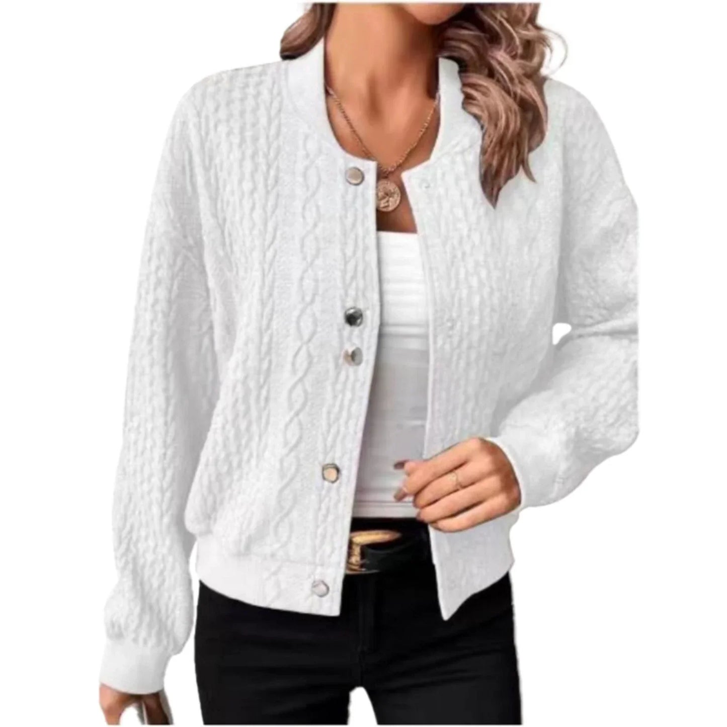 Damenschale Frauen Weste Knöpfe Modern
