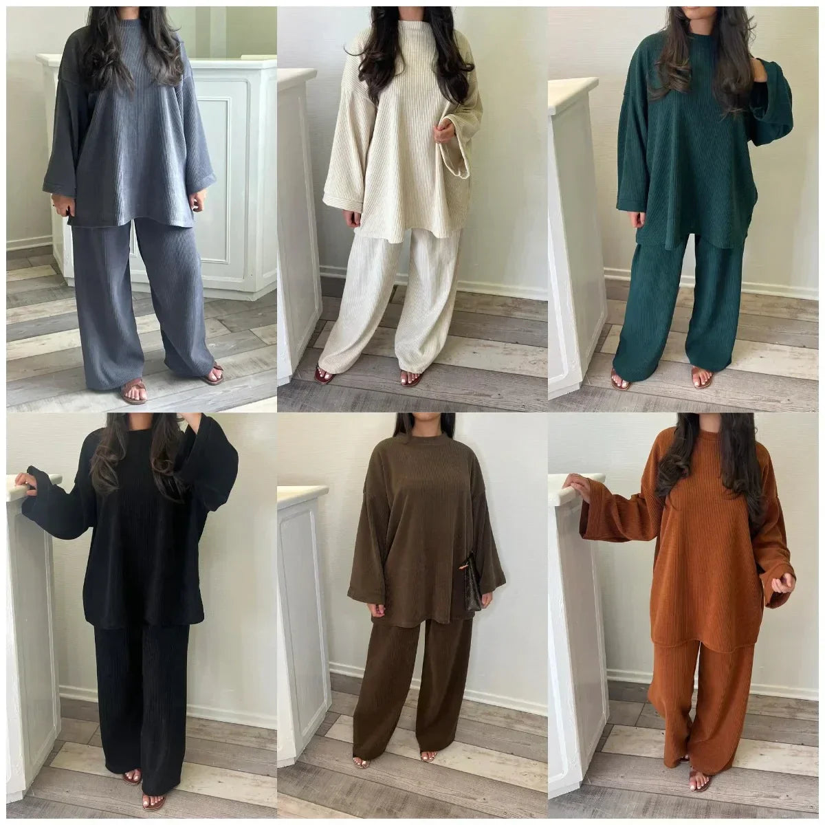 Damen Cordhose Zweiteiler Bequem - IdealeKleiden