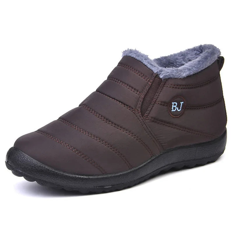 Warme Stiefeletten Gequiltet Wasserdicht Plüsch Innensohle