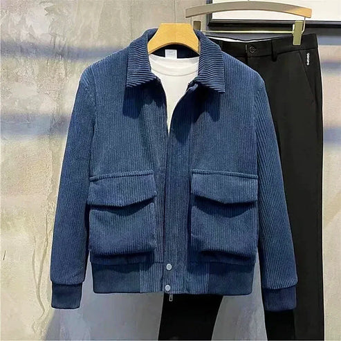 Stylische Herren Cordjacke Modern Schnitt