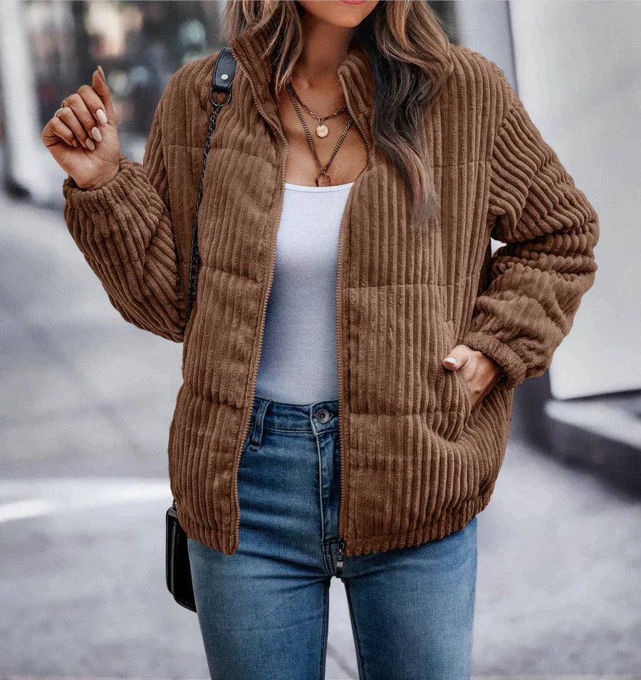 Damen Puffjacke Warm Elegant
