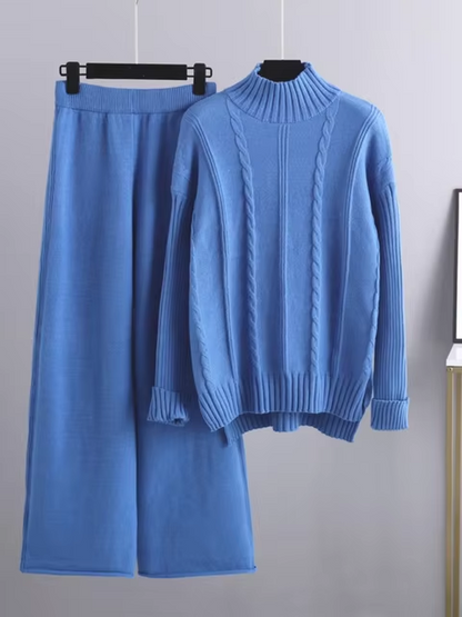 Modisches Strick-Kleid-Set für Damen