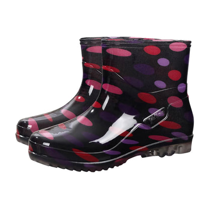 Wasserdichte Gummistiefel Mittelhoch Bedruckt Rutschfest