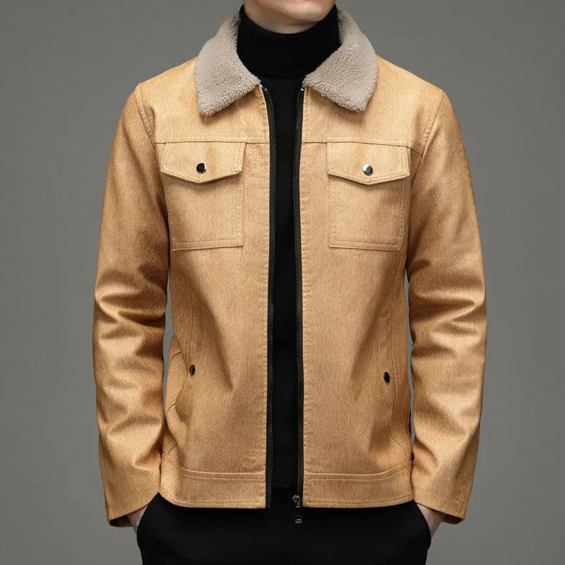 Herren Herbstjacke Warm Elegant