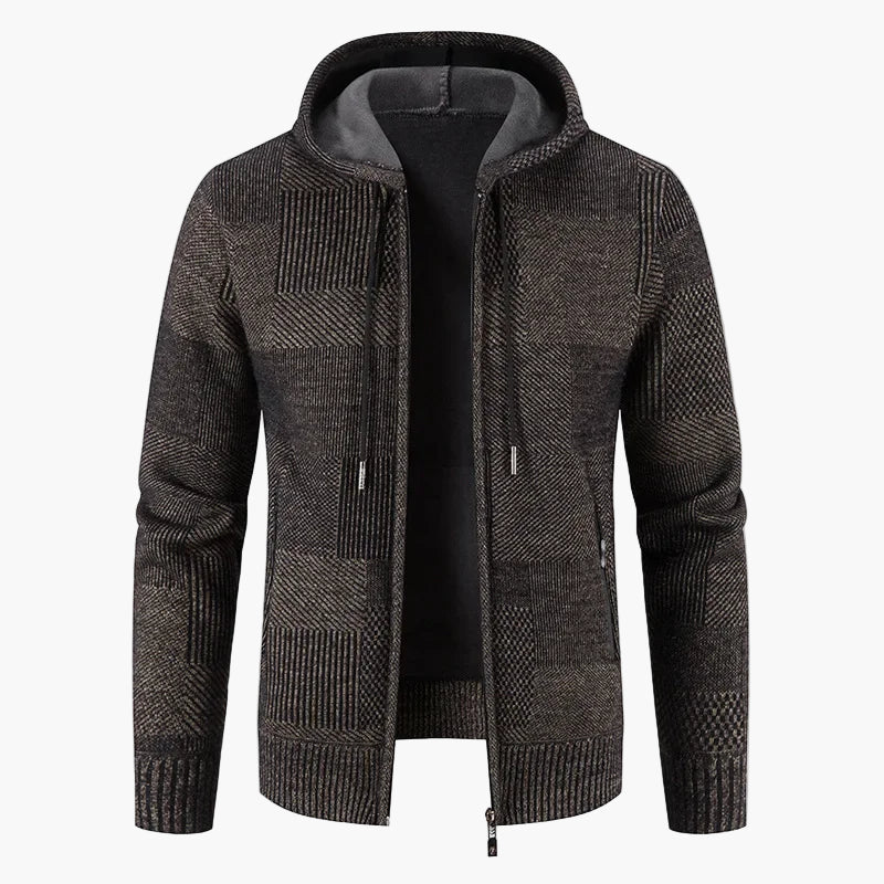 Strickjacke Mit Kapuze - Warme Winterjacke Damen