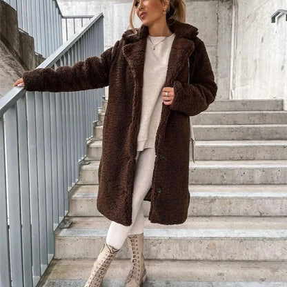 Damen Strickjacke Lang Elegant
