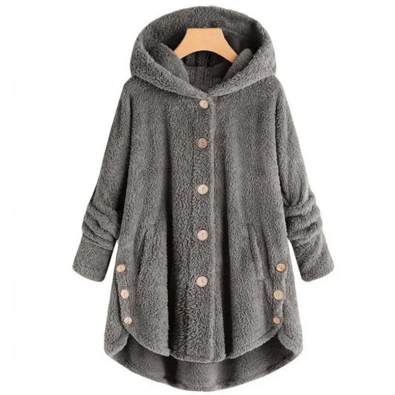 Frauen Fleecejacke Mit Kapuze