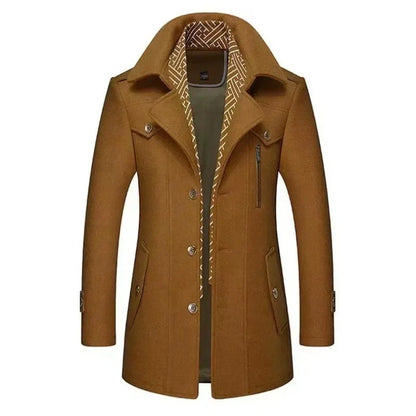 Eleganter Business Mantel Klassisch Modern Winterjacke