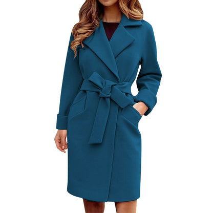 Elegante Damenkleid Klassisch Knielang - IdealeKleiden