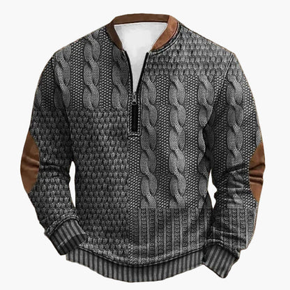 Strickpullover Herbst Winter Zopfmuster - IdealeKleiden