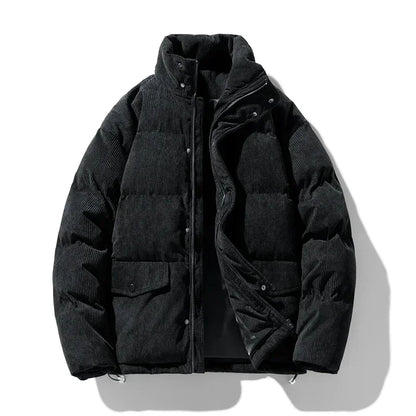 Herren Steppjacke Winter Warm Cord Trend