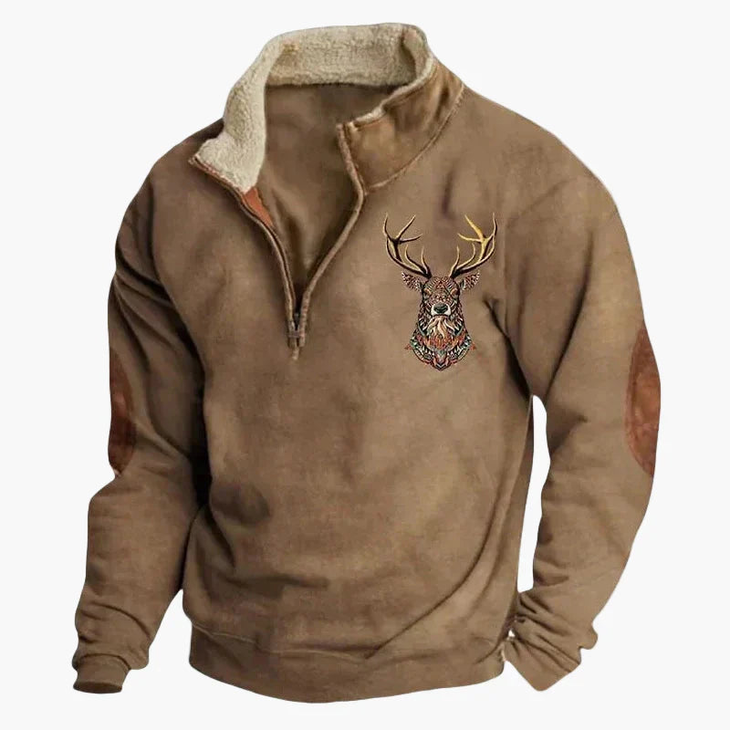 Stylisher Western Pullover Azteken Muster