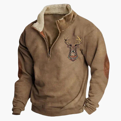 Stylischer Pullover Western Look Ethno Muster Outdoor