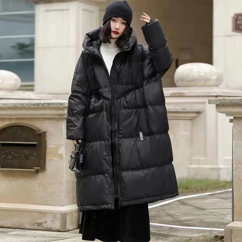 Lange Daunenjacke Damen Wanda Warm