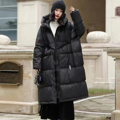 Lange Daunenjacke Damen Wanda Warm