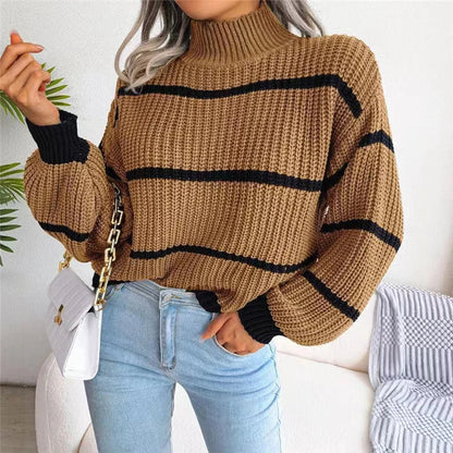 Stylischer Rollkragenpullover Moderner Feinstrick
