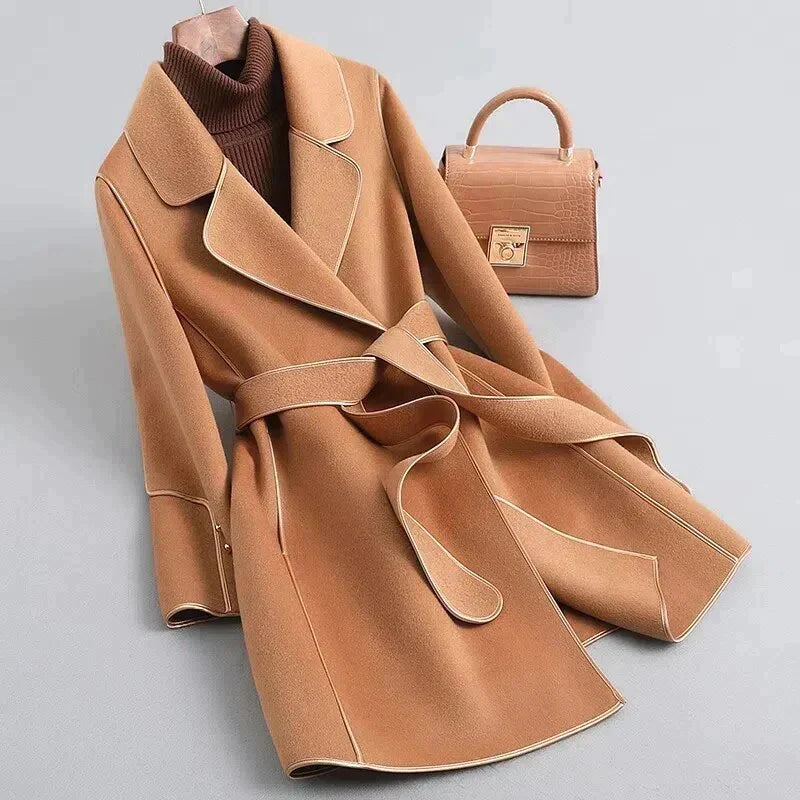 Eleganter Trenchcoat Mittellang Damen Schnitt - IdealeKleiden