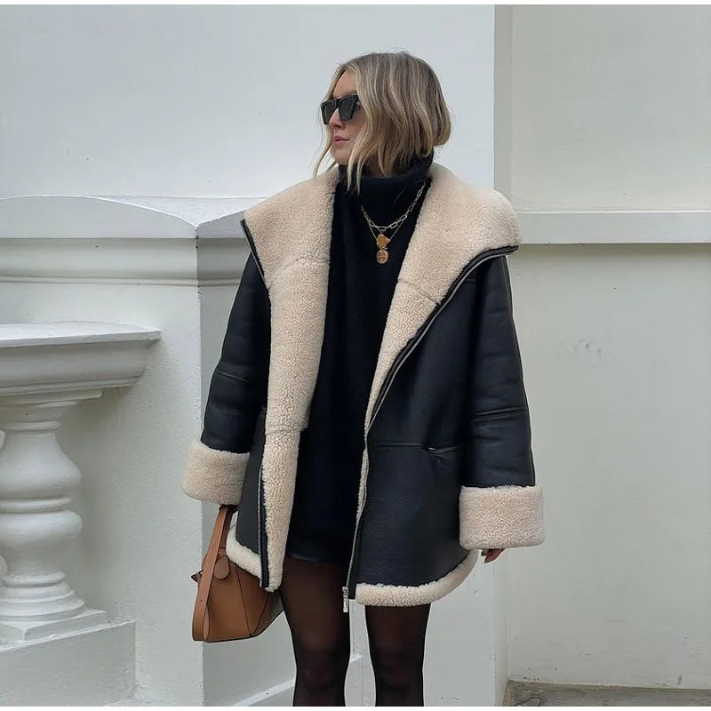 Kiara - Warme Winterjacke Streetstyle Design - IdealeKleiden