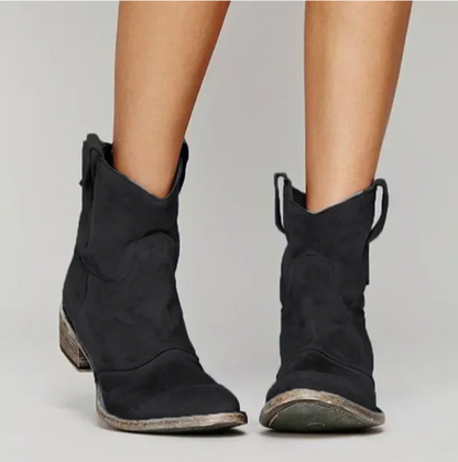 Elegante Stiefel aus Wildleder Western Style