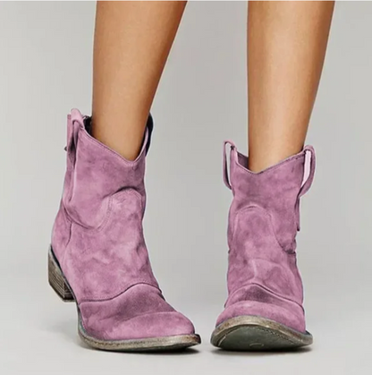 Elegante Stiefel aus Wildleder Western Style