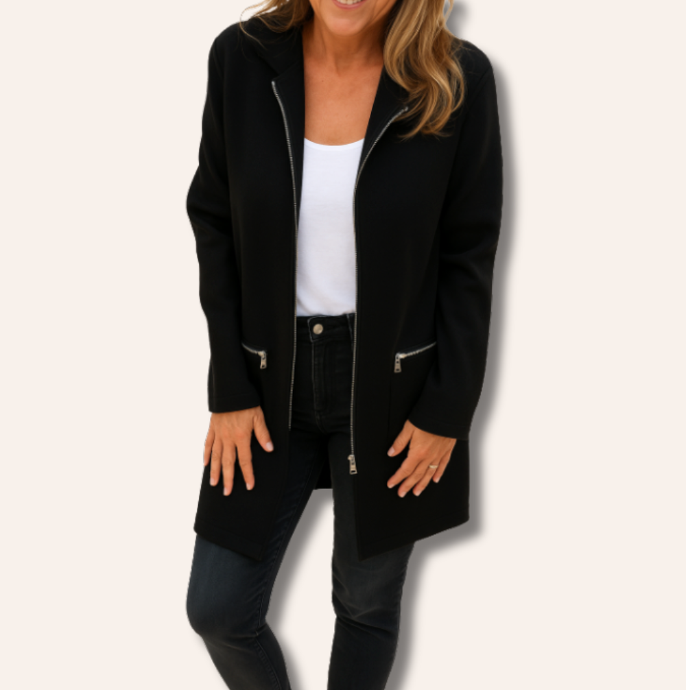 Kapuzen-Cardigan Langarm Warm