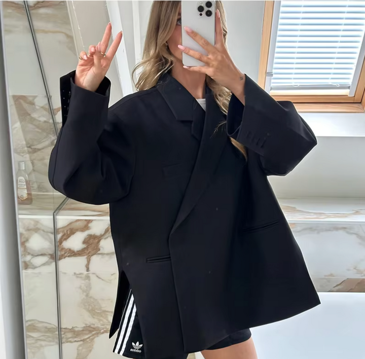 Stylischer Damenblazer Große Größen Langärmlig