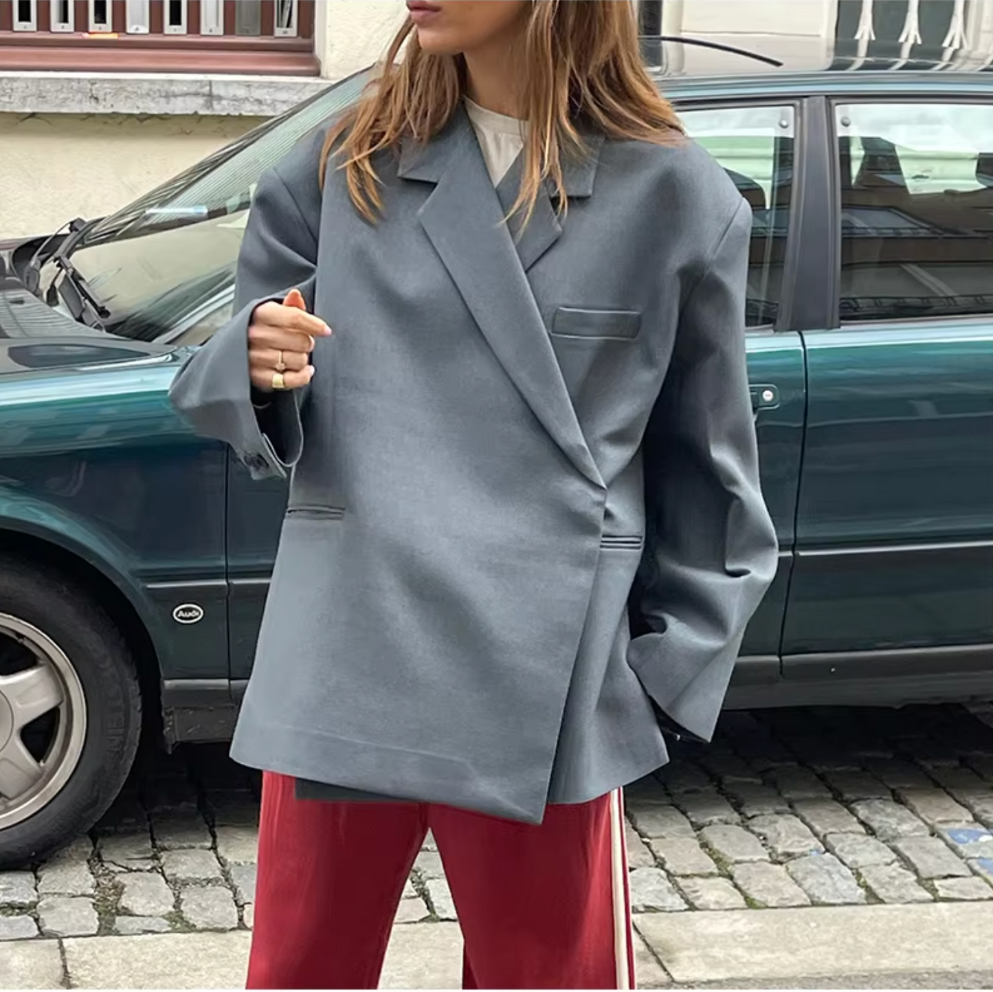 Stylischer Damenblazer Große Größen Langärmlig