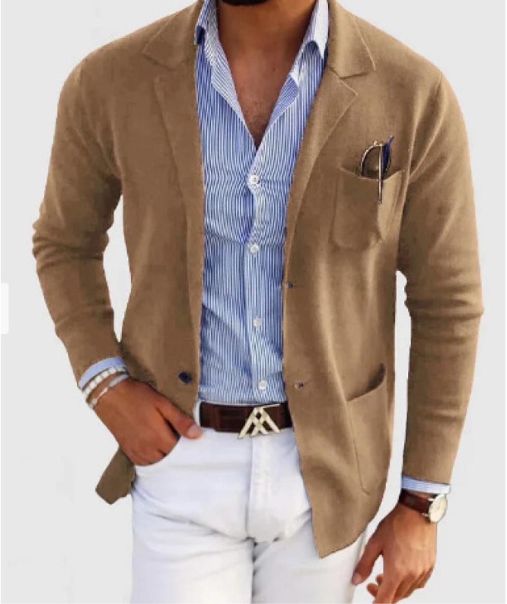 Herren Blazer Slim Fit mit Brusttasche