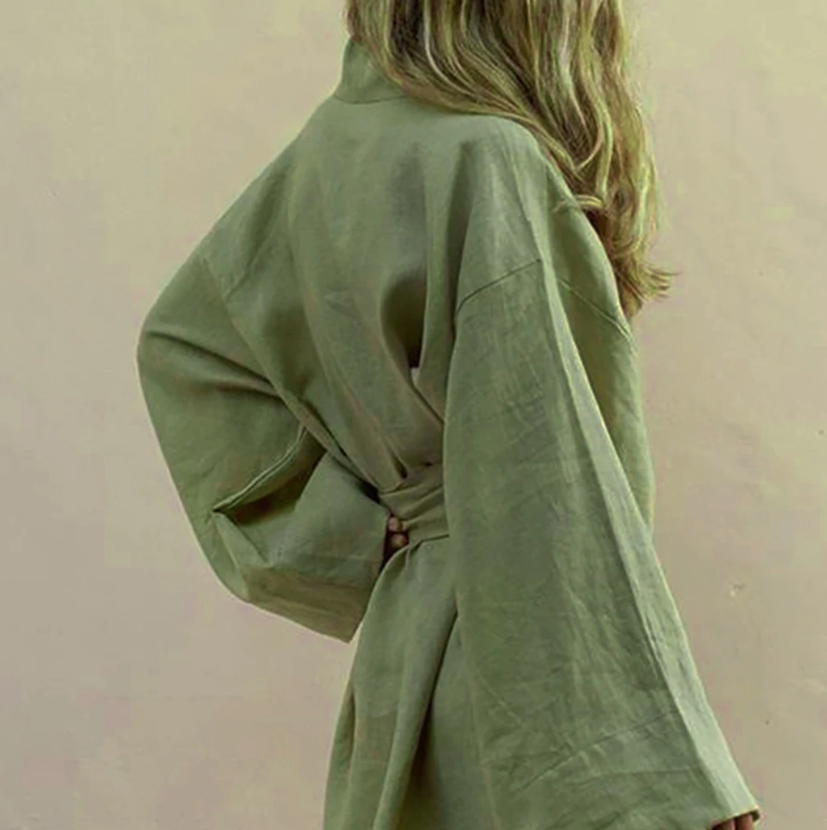 Luxus Kimono Damen mit Seidengürtel