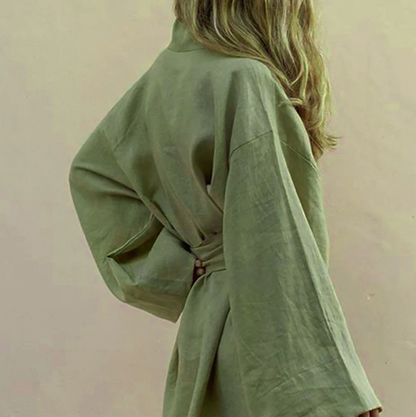 Luxus Kimono Damen mit Seidengürtel