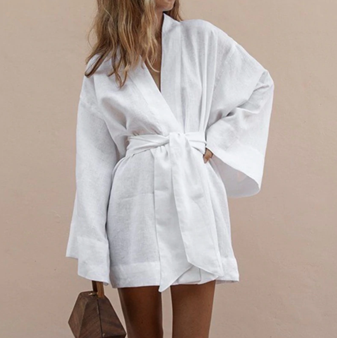 Luxus Kimono Damen mit Seidengürtel