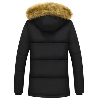 Herren Winterjacke - Gepolsterte Kapuzenparka Warm - IdealeKleiden