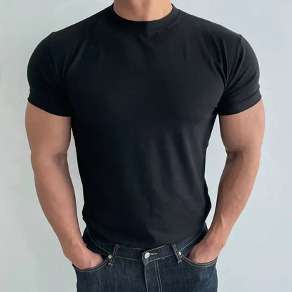 Einfaches Herren T-Shirt Rundhals