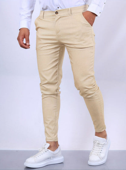Schmale Stretch Chinos Männer
