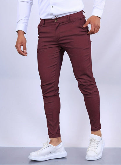 Schmale Stretch Chinos Männer