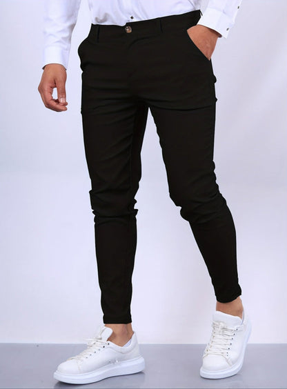 Schmale Stretch Chinos Männer