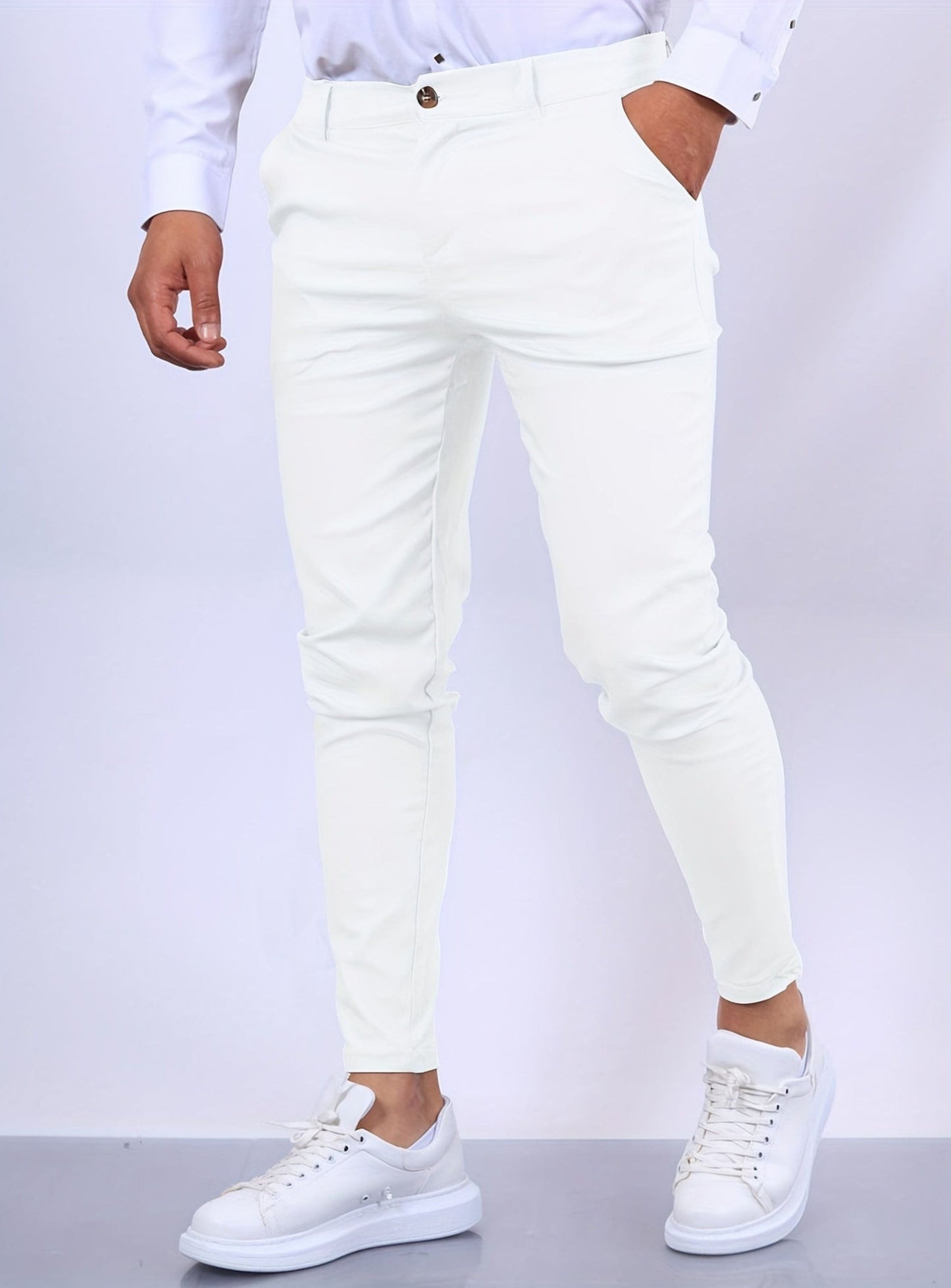 Schmale Stretch Chinos Männer - IdealeKleiden