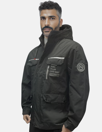 Herren Winterjacke Wasserdicht Mit Kapuze - IdealeKleiden