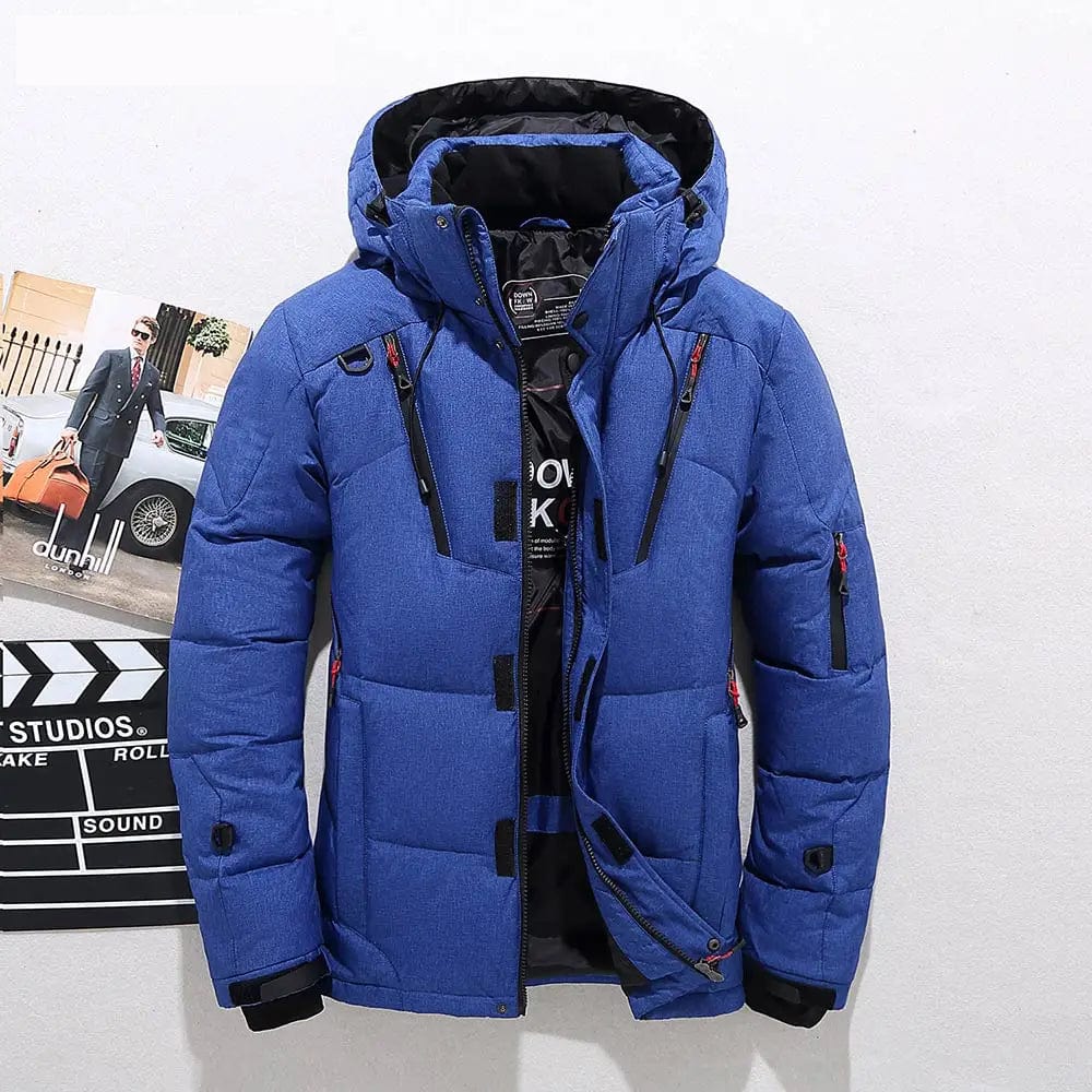 Warme Herren Winterjacke Kapuzen Daunenmantel