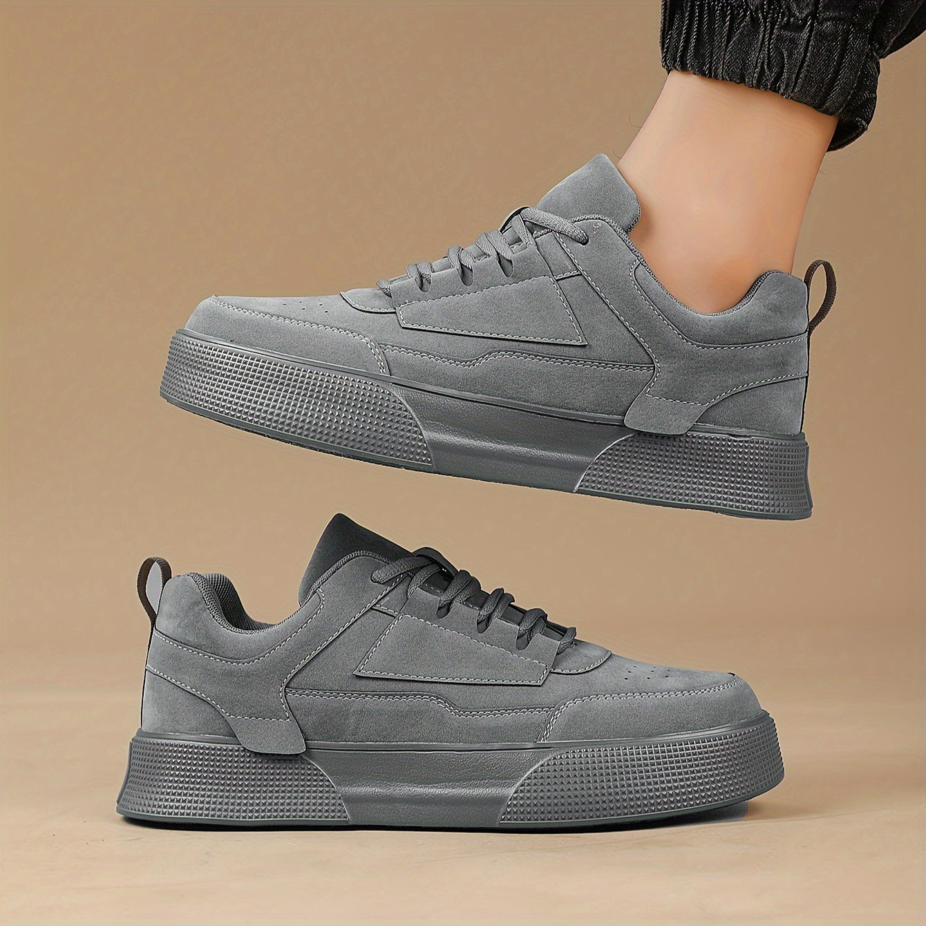 Schnürsneaker mit dicken Sohlen für Herren Streetwear