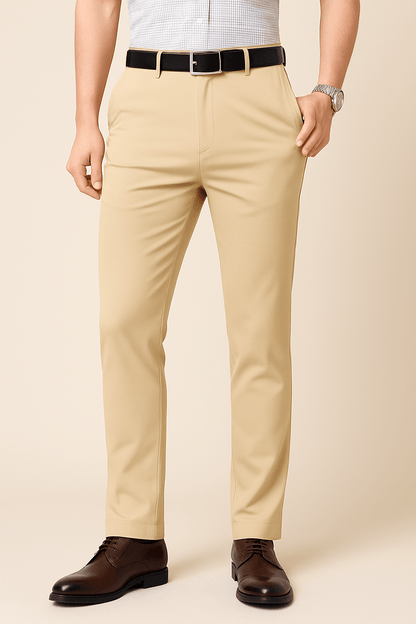 Herren Anzughose Slim Fit Elastisch