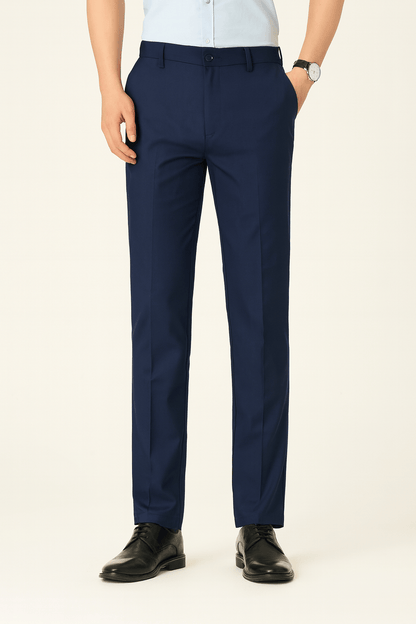 Herren Anzughose Slim Fit Elastisch