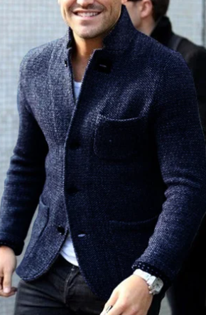 Herren Freizeitjacke Modern Button-Down Design
