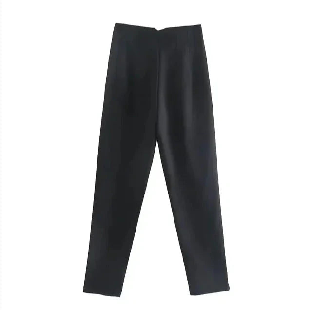 Hohe Bund Slim Fit Hose