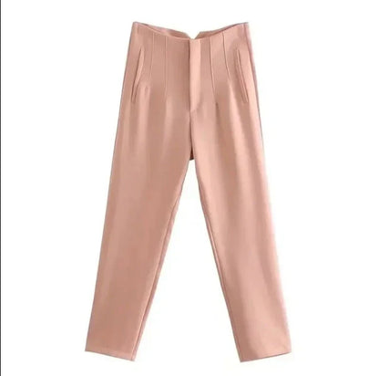 Hohe Bund Slim Fit Hose